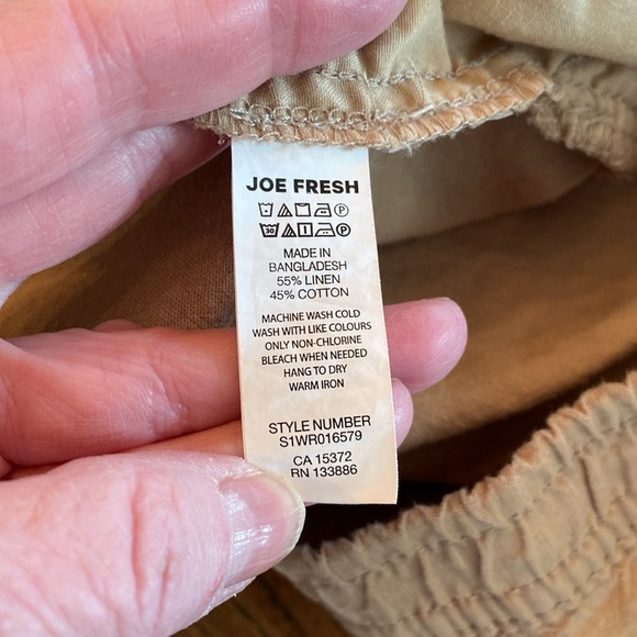 NWOT Tan Linen Wide Leg Pants - XL - Picture 7 of 7